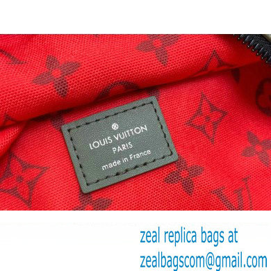 Louis Vuitton Monogram Canvas Discovery Backpack PM Bag M46802 Khaki Green/Vermillion Red 2023 - Click Image to Close