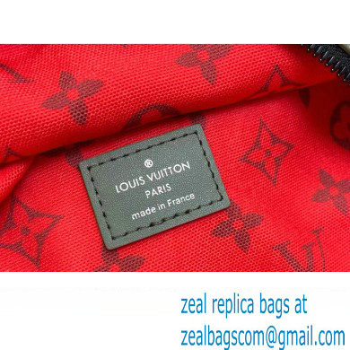 Louis Vuitton Monogram Canvas Discovery Backpack PM Bag M46802 Khaki Green/Vermillion Red 2023