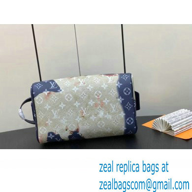 Louis Vuitton Monogram Canvas Dopp Kit Toilet Pouch Bag M46696 Blue 2023 - Click Image to Close