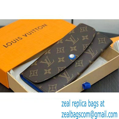 Louis Vuitton Monogram Canvas Emilie Wallet M82919 Blue 2024 - Click Image to Close