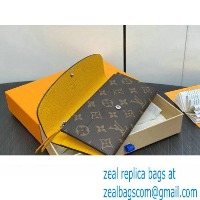 Louis Vuitton Monogram Canvas Emilie Wallet M82920 Yellow 2024