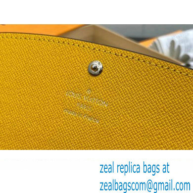 Louis Vuitton Monogram Canvas Emilie Wallet M82920 Yellow 2024 - Click Image to Close