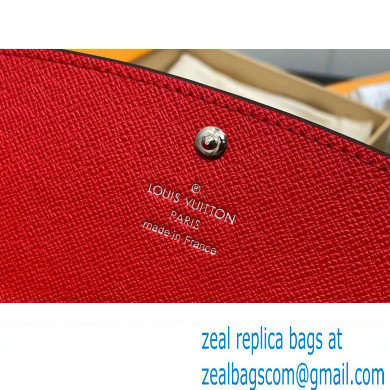 Louis Vuitton Monogram Canvas Emilie Wallet Red 2024 - Click Image to Close