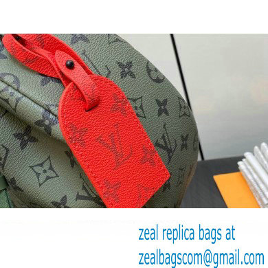 Louis Vuitton Monogram Canvas Hamac Bag M23779 Khaki Green/Vermillion Red 2023 - Click Image to Close