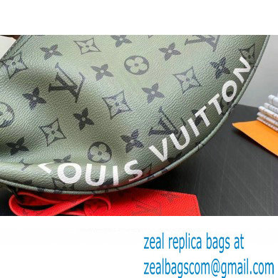Louis Vuitton Monogram Canvas Hamac Bag M23779 Khaki Green/Vermillion Red 2023 - Click Image to Close