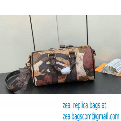 Louis Vuitton Monogram Canvas Keepall Bandouliere 25 Bag M46678 Brown 2023 - Click Image to Close