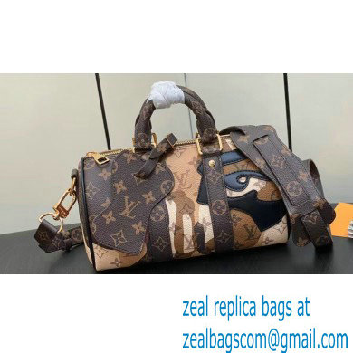 Louis Vuitton Monogram Canvas Keepall Bandouliere 25 Bag M46678 Brown 2023