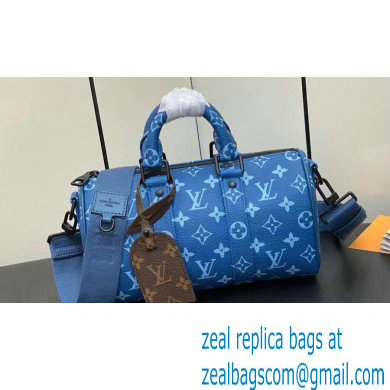 Louis Vuitton Monogram Canvas Keepall Bandouliere 25 Bag M46803 Atlantic Blue 2023 - Click Image to Close