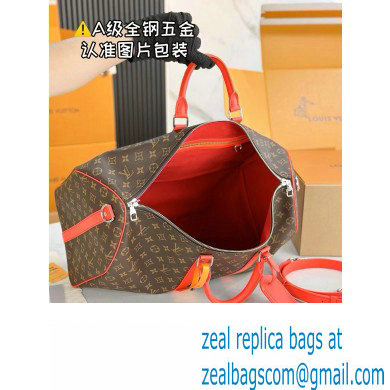 Louis Vuitton Monogram Canvas Keepall Bandouliere 50 Bag M46769 Red 2024 - Click Image to Close