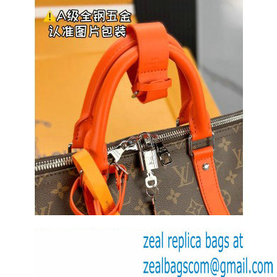 Louis Vuitton Monogram Canvas Keepall Bandouliere 50 Bag M46770 Orange 2024 - Click Image to Close