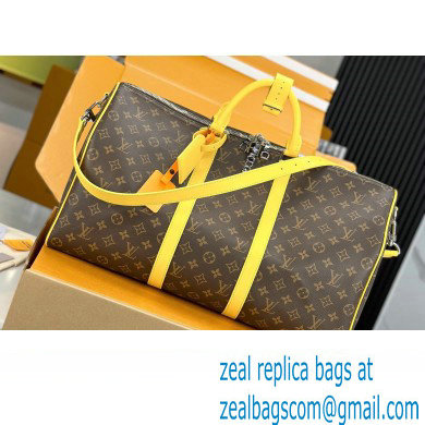 Louis Vuitton Monogram Canvas Keepall Bandouliere 50 Bag M46771 Yellow 2024 - Click Image to Close