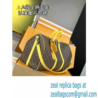 Louis Vuitton Monogram Canvas Keepall Bandouliere 50 Bag M46771 Yellow 2024