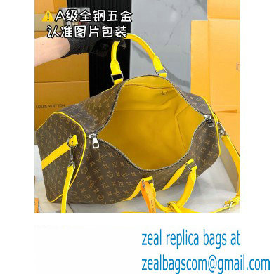 Louis Vuitton Monogram Canvas Keepall Bandouliere 50 Bag M46771 Yellow 2024