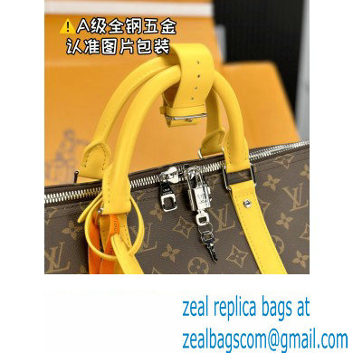 Louis Vuitton Monogram Canvas Keepall Bandouliere 50 Bag M46771 Yellow 2024 - Click Image to Close