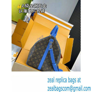 Louis Vuitton Monogram Canvas Keepall Bandouliere 50 Bag M46772 Blue 2024 - Click Image to Close