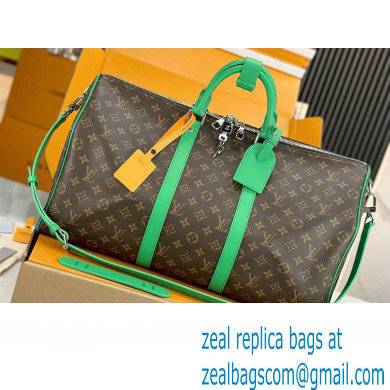 Louis Vuitton Monogram Canvas Keepall Bandouliere 50 Bag M46774 Green 2024 - Click Image to Close