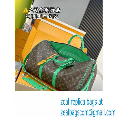 Louis Vuitton Monogram Canvas Keepall Bandouliere 50 Bag M46774 Green 2024