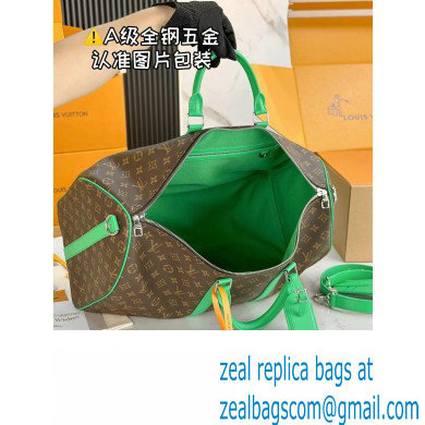 Louis Vuitton Monogram Canvas Keepall Bandouliere 50 Bag M46774 Green 2024