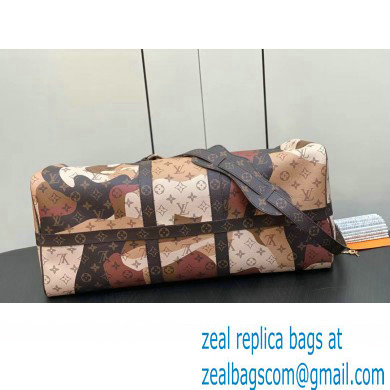 Louis Vuitton Monogram Canvas Keepall Bandouliere 55 Bag M46777 Brown 2023 - Click Image to Close