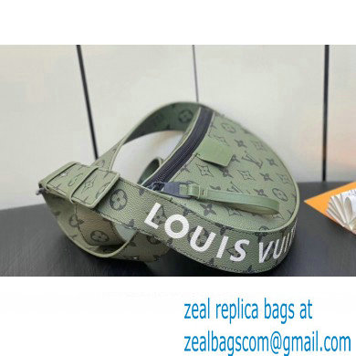 Louis Vuitton Monogram Canvas LV Moon Crossbody Bag M23838 Khaki Green/Vermillion Red 2023 - Click Image to Close