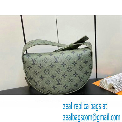 Louis Vuitton Monogram Canvas LV Moon Crossbody Bag M23838 Khaki Green/Vermillion Red 2023