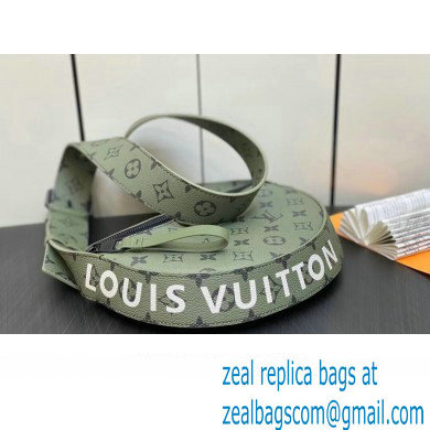 Louis Vuitton Monogram Canvas LV Moon Crossbody Bag M23838 Khaki Green/Vermillion Red 2023