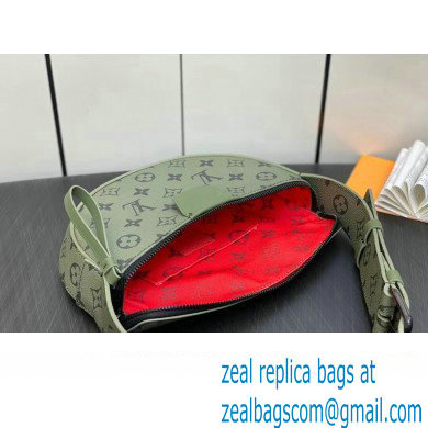 Louis Vuitton Monogram Canvas LV Moon Crossbody Bag M23838 Khaki Green/Vermillion Red 2023 - Click Image to Close