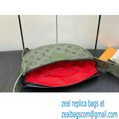 Louis Vuitton Monogram Canvas LV Moon Crossbody Bag M23838 Khaki Green/Vermillion Red 2023