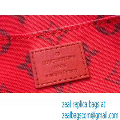 Louis Vuitton Monogram Canvas LV Moon Crossbody Bag M23838 Khaki Green/Vermillion Red 2023