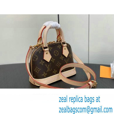 Louis Vuitton Monogram Canvas Nano Alma Bag M82717 Brown 2023 - Click Image to Close