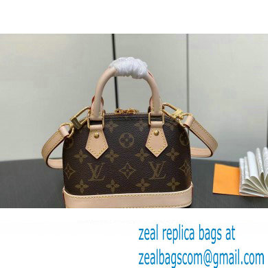 Louis Vuitton Monogram Canvas Nano Alma Bag M82717 Brown 2023