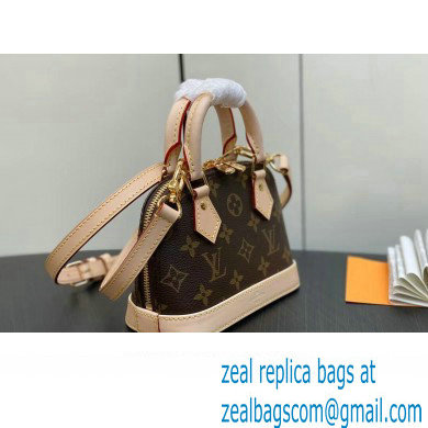 Louis Vuitton Monogram Canvas Nano Alma Bag M82717 Brown 2023