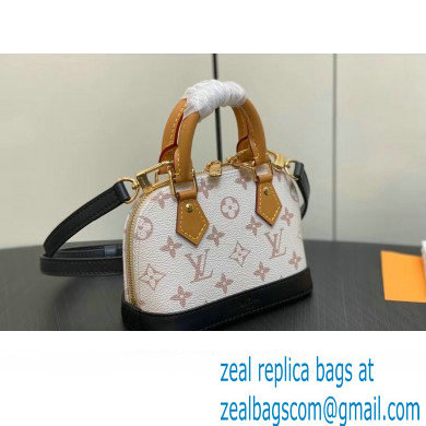 Louis Vuitton Monogram Canvas Nano Alma Bag M82717 White 2023