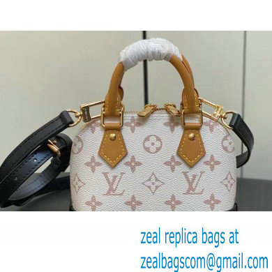 Louis Vuitton Monogram Canvas Nano Alma Bag M82717 White 2023 - Click Image to Close