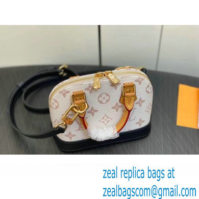 Louis Vuitton Monogram Canvas Nano Alma Bag M82717 White 2023