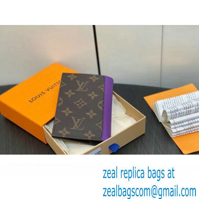 Louis Vuitton Monogram Canvas Passport Cover M28268 Purple 2024