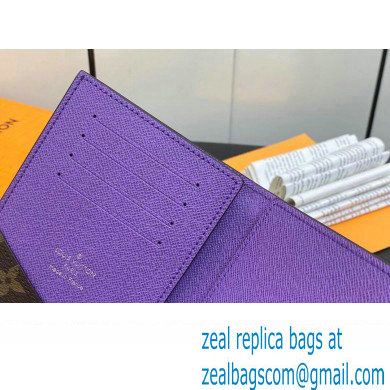 Louis Vuitton Monogram Canvas Passport Cover M28268 Purple 2024