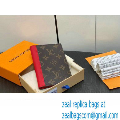 Louis Vuitton Monogram Canvas Passport Cover M82862 Red 2024