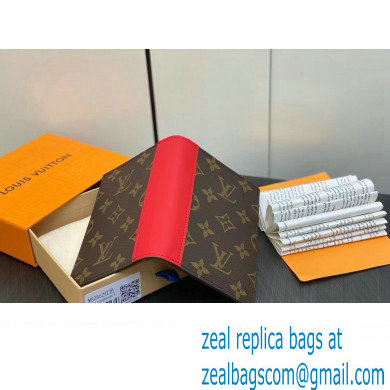 Louis Vuitton Monogram Canvas Passport Cover M82862 Red 2024 - Click Image to Close