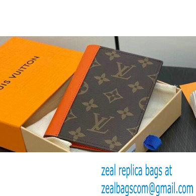 Louis Vuitton Monogram Canvas Passport Cover M82863 Orange 2024