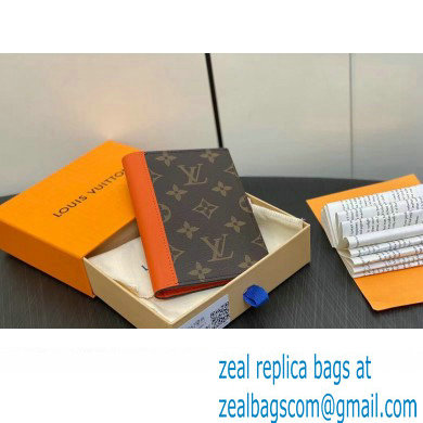 Louis Vuitton Monogram Canvas Passport Cover M82863 Orange 2024 - Click Image to Close