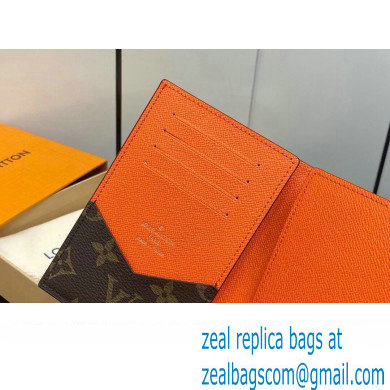 Louis Vuitton Monogram Canvas Passport Cover M82863 Orange 2024