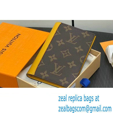 Louis Vuitton Monogram Canvas Passport Cover M82864 Yellow 2024