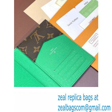 Louis Vuitton Monogram Canvas Passport Cover M82867 Green 2024