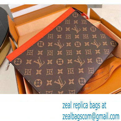 Louis Vuitton Monogram Canvas Pochette Voyage MM Bag M82855 Orange 2024 - Click Image to Close