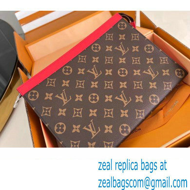 Louis Vuitton Monogram Canvas Pochette Voyage MM Bag M82857 Red 2024 - Click Image to Close