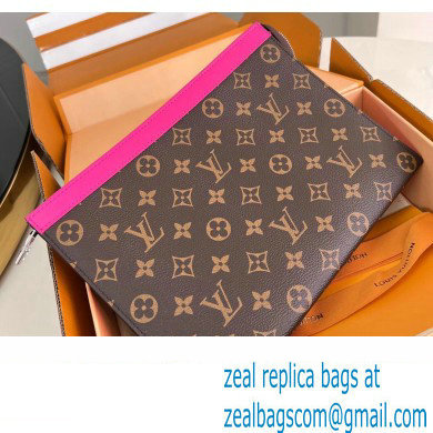 Louis Vuitton Monogram Canvas Pochette Voyage MM Bag M82858 Fuchsia 2024