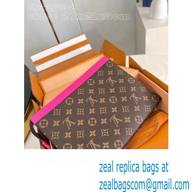 Louis Vuitton Monogram Canvas Pochette Voyage MM Bag M82858 Fuchsia 2024 - Click Image to Close