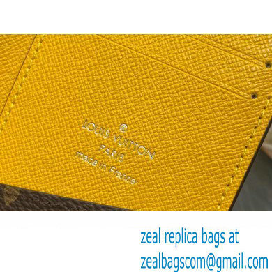 Louis Vuitton Monogram Canvas Pocket Organizer Wallet M82955 Yellow 2024