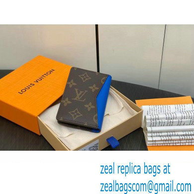 Louis Vuitton Monogram Canvas Pocket Organizer Wallet M82956 Blue 2024 - Click Image to Close